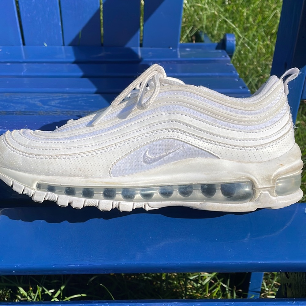 Nike Air Max 97 - all white - girl’s size 5